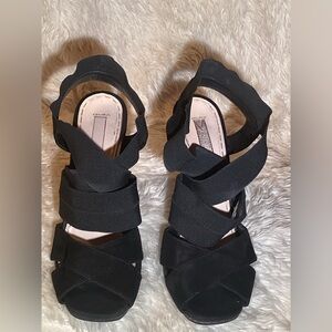 Prada black slingback sandals size 8